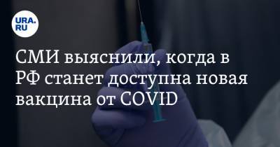 СМИ выяснили, когда в РФ станет доступна новая вакцина от COVID