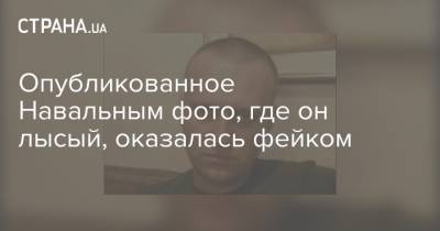 Опубликованное Навальным фото, где он лысый, оказалась фейком
