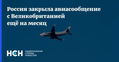 Россия закрыла авиасообщение с Великобританией ещё на месяц