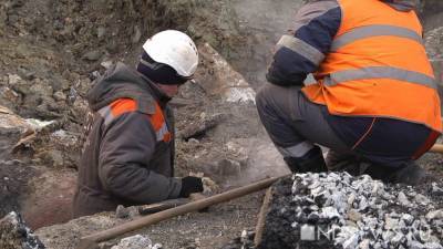 В Кузбассе коммунальщики нашли кости мамонта при замене труб