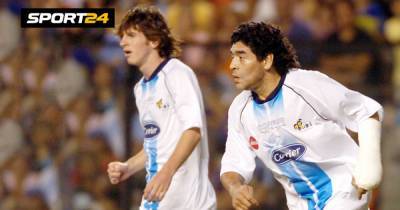 Однажды Месси и Марадона вдвоем сыграли за сборную Аргентины. Диего возмущался судьей и резво пасовал на Лео: видео