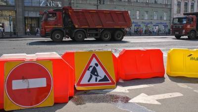 Съезд на развязке КАД с Приморским шоссе закроют на две недели