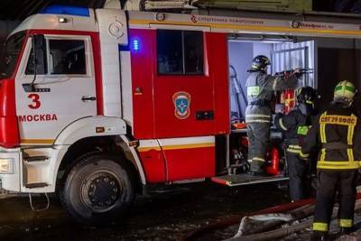 Человек погиб при пожаре на юге Москвы