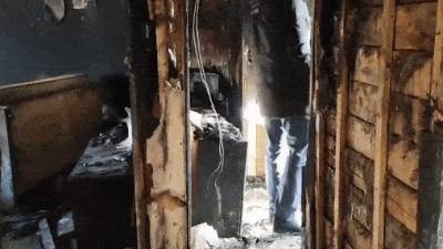 СКР показал видео из сгоревшей квартиры, где погибли четверо детей