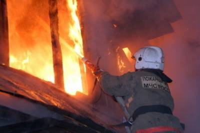 На пожаре в Астраханской области погиб мужчина