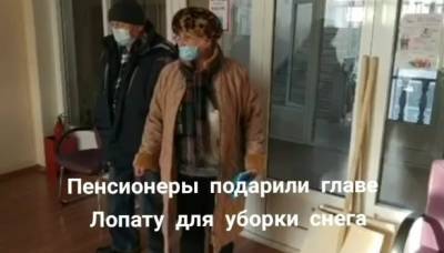 В Челябинске пенсионеры принесли главе района лопаты, чтобы он почистил снег