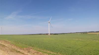 Ветроэнергетическая установка в районе агрогородка Луки выработала первые мегаватты электроэнергии