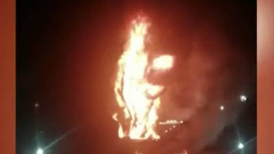 Сгоревший в Татарстане памятник был установлен с нарушениями