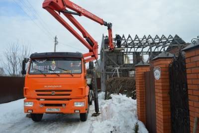 Незаконную постройку демонтировали в Серпухове