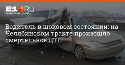 Водитель в шоковом состоянии: на Челябинском тракте произошло смертельное ДТП