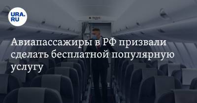Авиапассажиры в РФ призвали сделать бесплатной популярную услугу