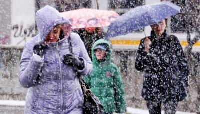 В Украине прогнозируют мокрый снег, дождь и туман