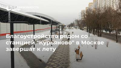 Благоустройство рядом со станцией "Курьяново" в Москве завершат к лету