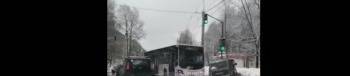 Пассажирский автобус попал в ДТП на ул.Горького в Вологде