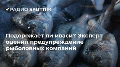 Александр Савельев - Подорожает ли иваси? Эксперт оценил предупреждение рыболовных компаний - smartmoney.one