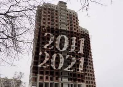 Жилой дом на северо-востоке Москвы не могут достроить уже десятилетие