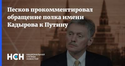 Песков прокомментировал обращение полка имени Кадырова к Путину
