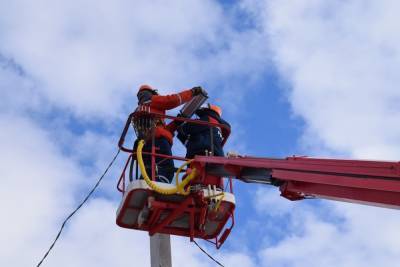 Энергетики Костромаэнерго установили освещение для новой станции спасателей