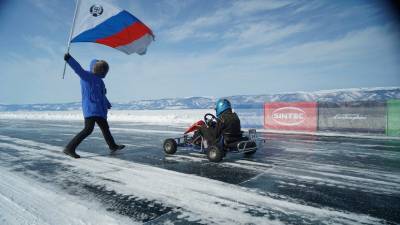 Российские картингисты установили два потенциальных рекорда скорости на льду