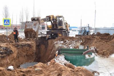 В Новом городе реконструируют канализационную насосную станцию