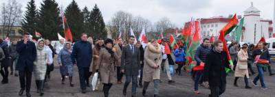 Реявший над всеми городами Беларуси флаг передали гомельской в\ч 5525