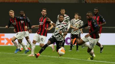 Манчестер Юнайтед минимально обыграл Милан и вышел в четвертьфинал Лиги Европы