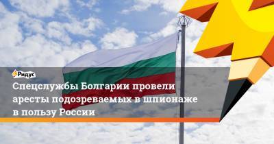 Спецслужбы Болгарии провели аресты подозреваемых в шпионаже в пользу России