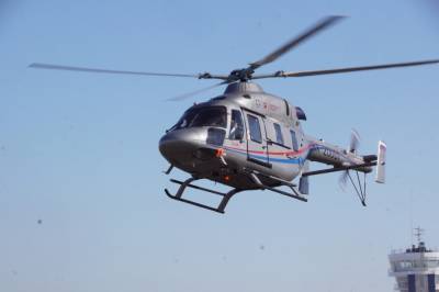 Санавиация работает! Вертолет доставил в областную больницу пациента из Ельца