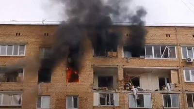 Последствия взрыва в квартире в Химках сняли на видео