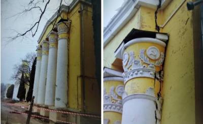 Разрушенный фасад лестеха в Воронеже подрядчик из Липецка восстановит до потепления