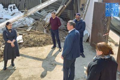 Глава Карабудахкентского района посетил пострадавшие после снегопада организации и поселения