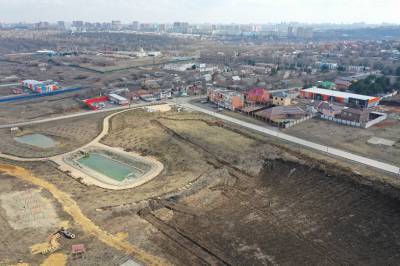 Новый парк начали строить в Суворовском в Ростове