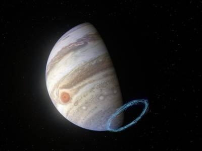 В стратосфере Юпитера ветры дуют со скоростью 1450 километров в час