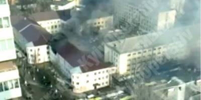 В общежитии Национального университета строительства и архитектуры в Киеве вспыхнул пожар — видео