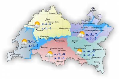 Снег и слабую метель обещают метеорологи татарстанцам