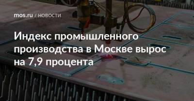 Индекс промышленного производства в Москве вырос на 7,9 процента