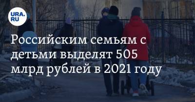 Российским семьям с детьми выделят 505 млрд рублей в 2021 году