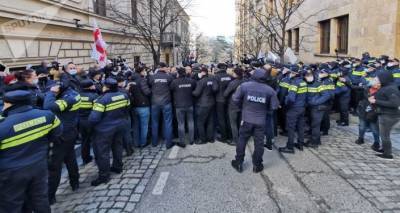 Оппозиция начала пикетирование парламента Грузии – задержан один из участников акции