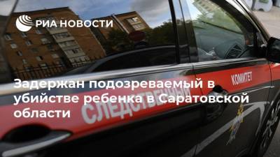 Задержан подозреваемый в убийстве ребенка в Саратовской области