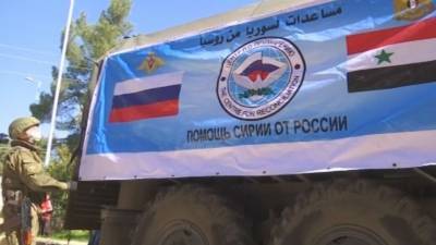 Российские военные доставили гумпомощь в сирийскую провинцию Эс-Сувейда