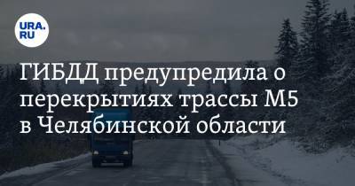 ГИБДД предупредила о перекрытиях трассы М5 в Челябинской области