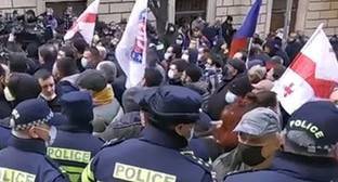 Акция протеста в Тбилиси обернулась задержаниями