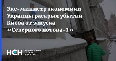 Экс-министр экономики Украины раскрыл убытки Киева от запуска «Северного потока-2»