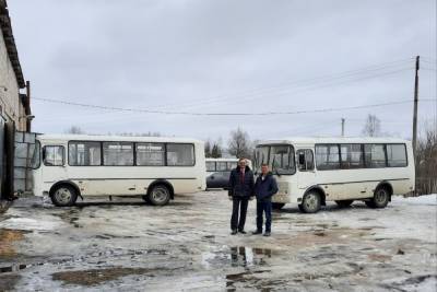 Оленинское ПАТП пополнилось двумя новыми автобусами