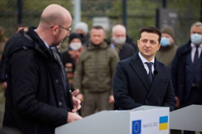 Зеленский надеется дальнейшую мобилизацию давления ЕС на Россию в связи с ситуацией на Донбассе