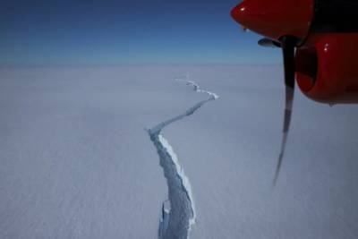 Айсберг размером с три Харькова откололся от ледника в Антарктиде