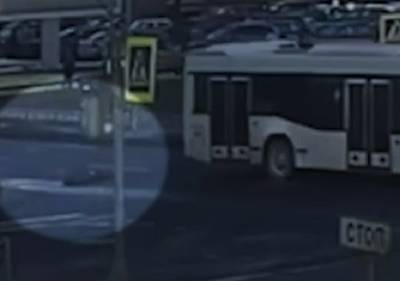 Видео: автобус сбил 11-летнего школьника на «зебре» в Петербурге