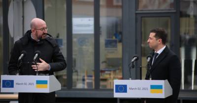 "Реальность, за которую стыдно": Зеленский повез главу Евросовета на КПП "Счастье"