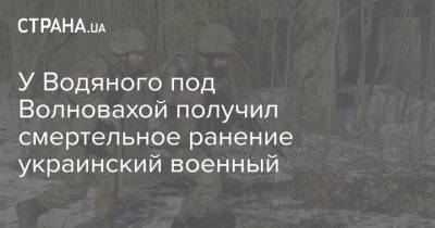 У Водяного под Волновахой получил смертельное ранение украинский военный