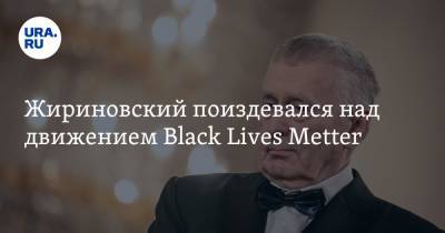 Жириновский поиздевался над движением Black Lives Metter